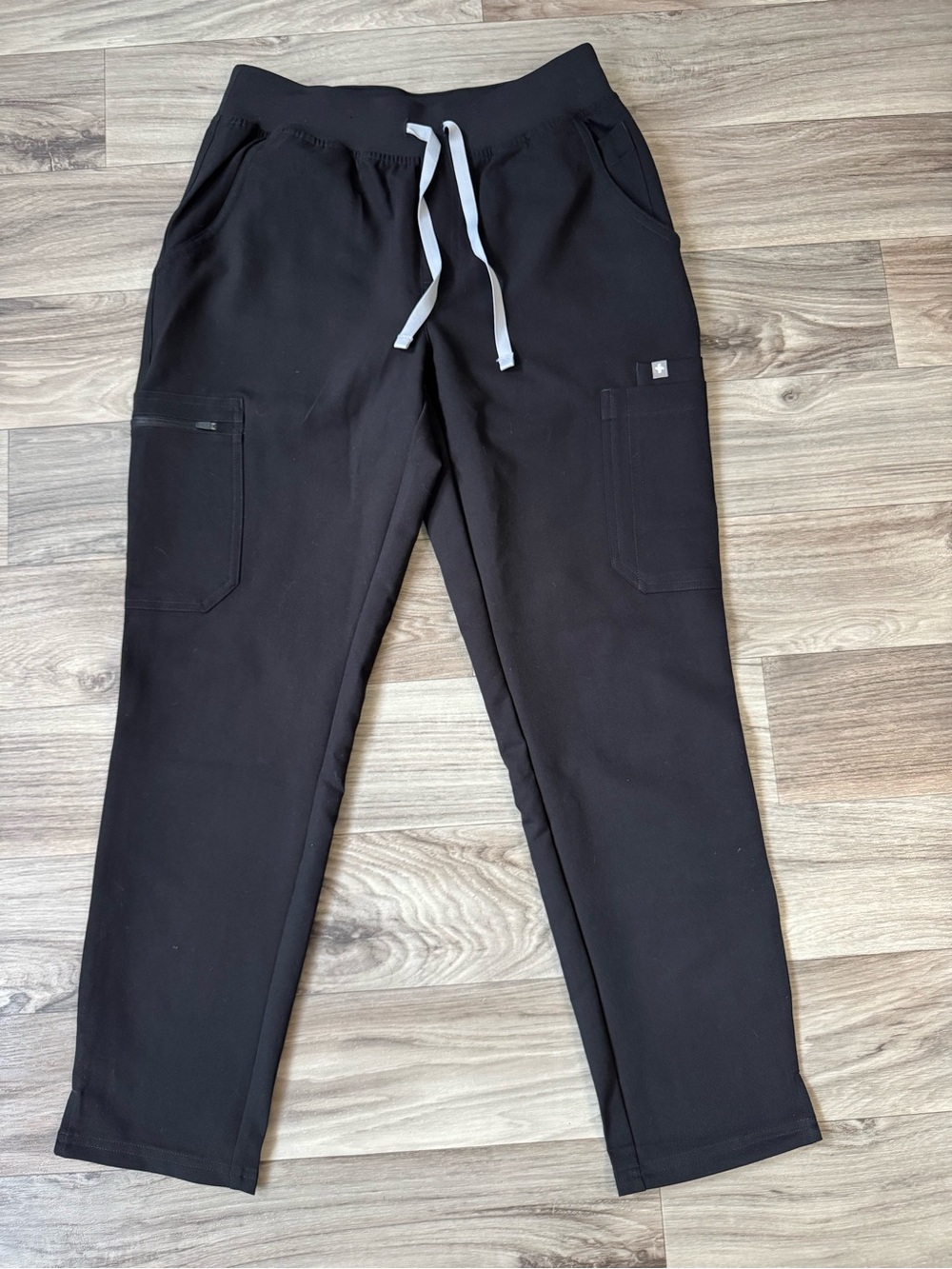 NWT Figs Yola High Waisted Skinny Scrub Pant in Black Size Small Petite